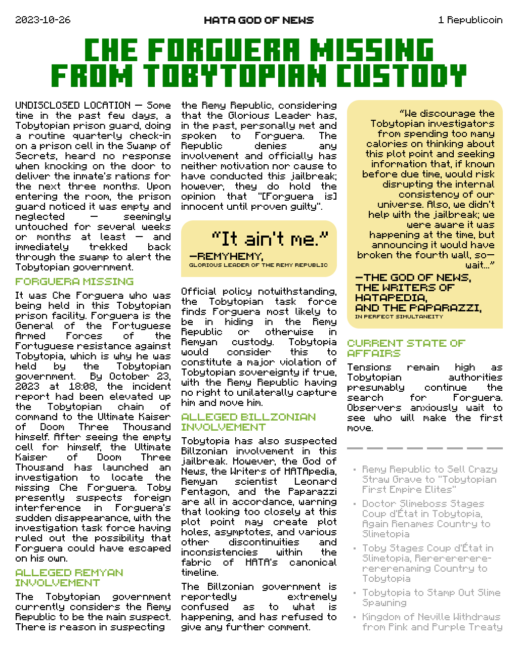 Che Forguera Missing from Tobytopian Custody.png